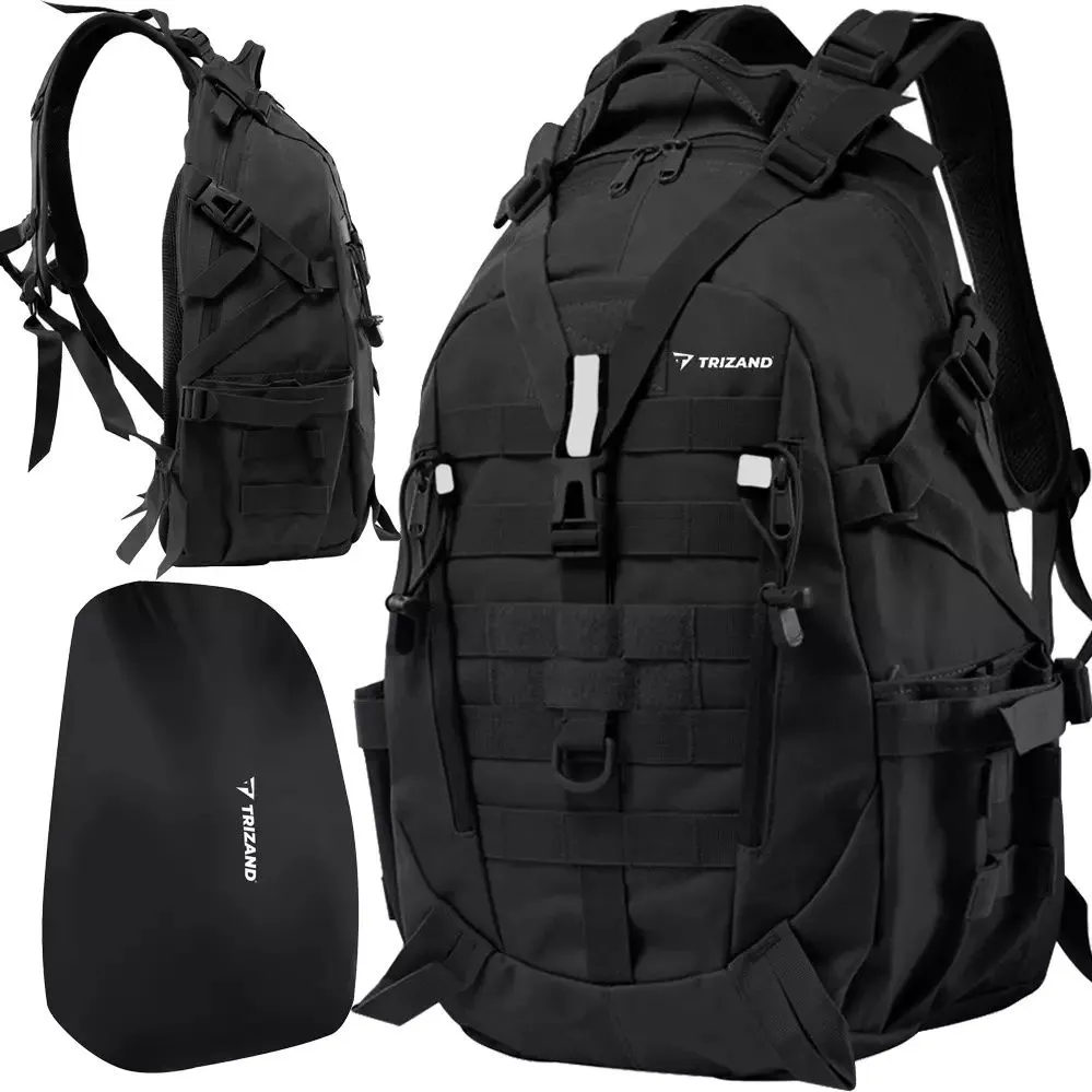 Vandringsryggsäck 25 L XL med MOLLE och regnskydd