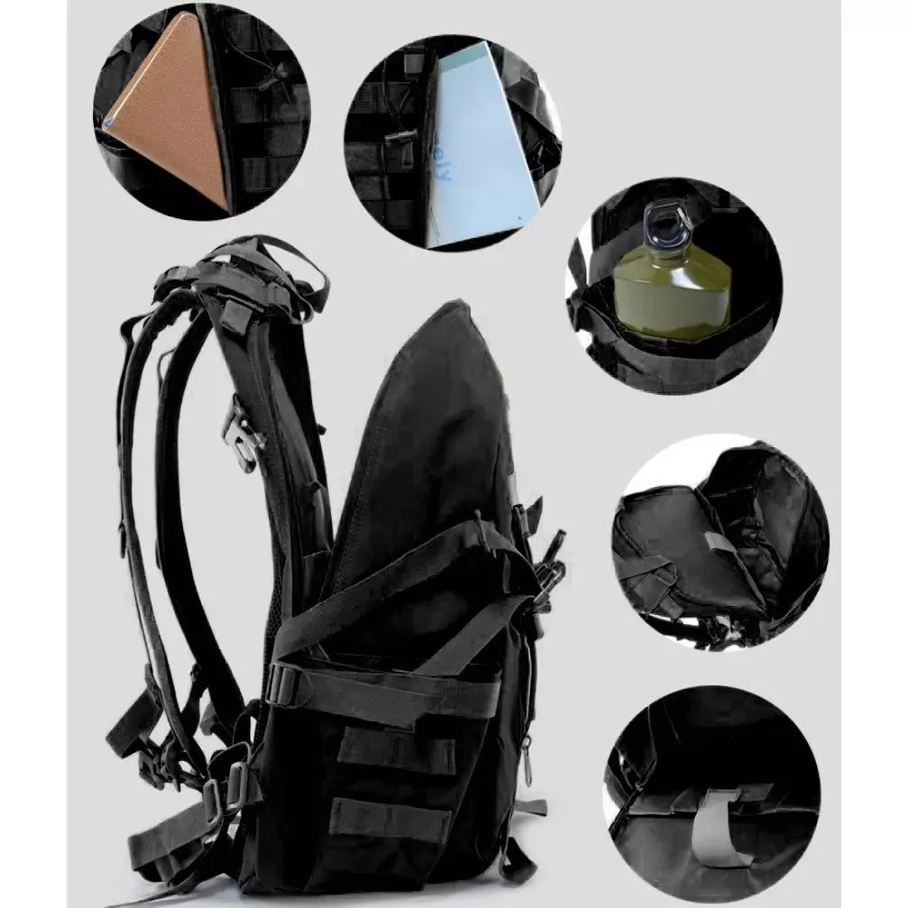 Vandringsryggsäck 25 L XL med MOLLE och regnskydd
