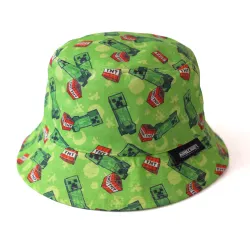 Minecraft Creeper Pop fiskarhatt barn 55 cm grön