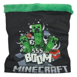 Minecraft Boom Sherpa halsduk barn svart – One Size