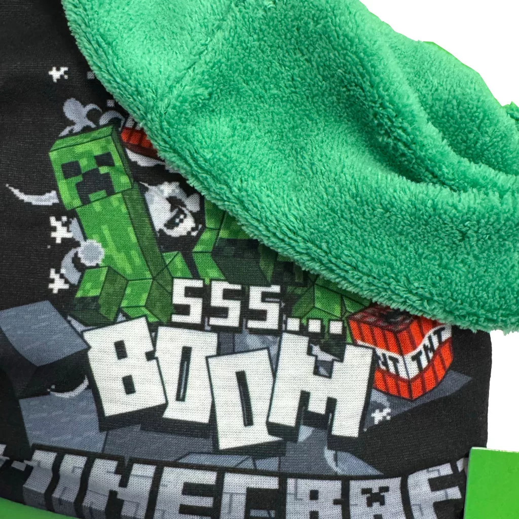 Minecraft Boom Sherpa halsduk barn svart – One Size