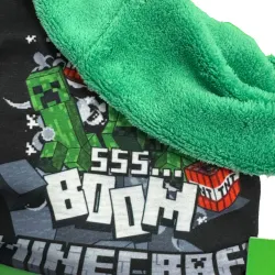 Minecraft Boom Sherpa halsduk barn svart – One Size