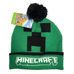 Minecraft Battle barnmössa Grön-Svart 2 stycken One Size