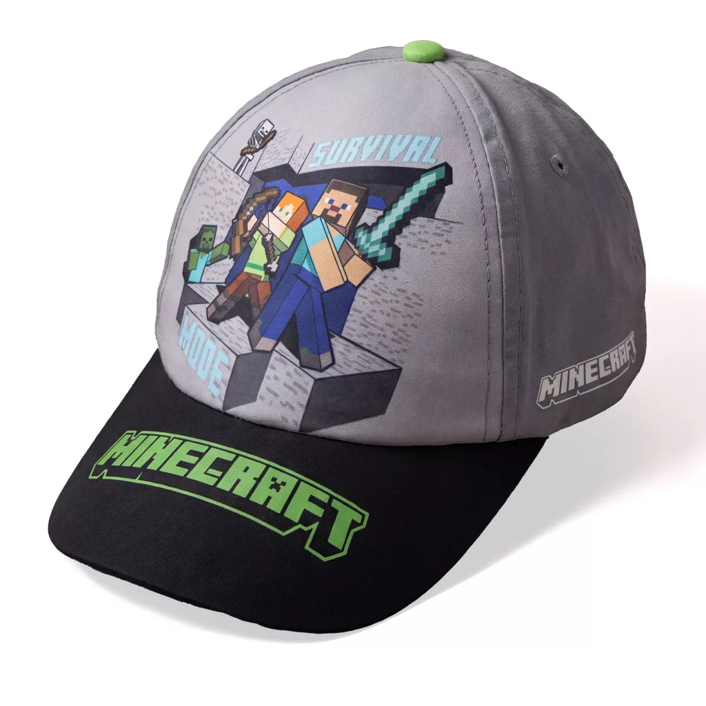 Minecraft Survival Mode keps barn 55 cm – Grå