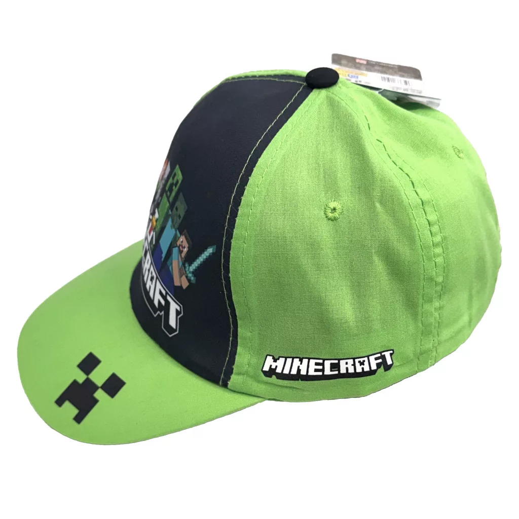 Minecraft Squad Style keps barn 55 cm – Grön