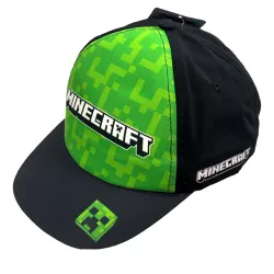 Minecraft Green Block keps barn 55 cm – Svart