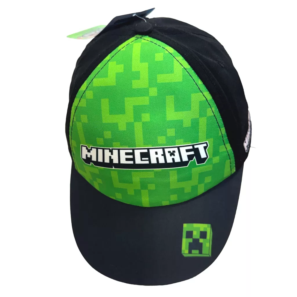 Minecraft Green Block keps barn 55 cm – Svart