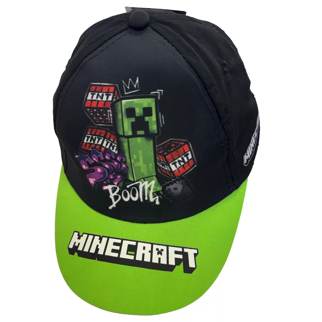 Minecraft Boom Time keps barn 55 cm – Svart