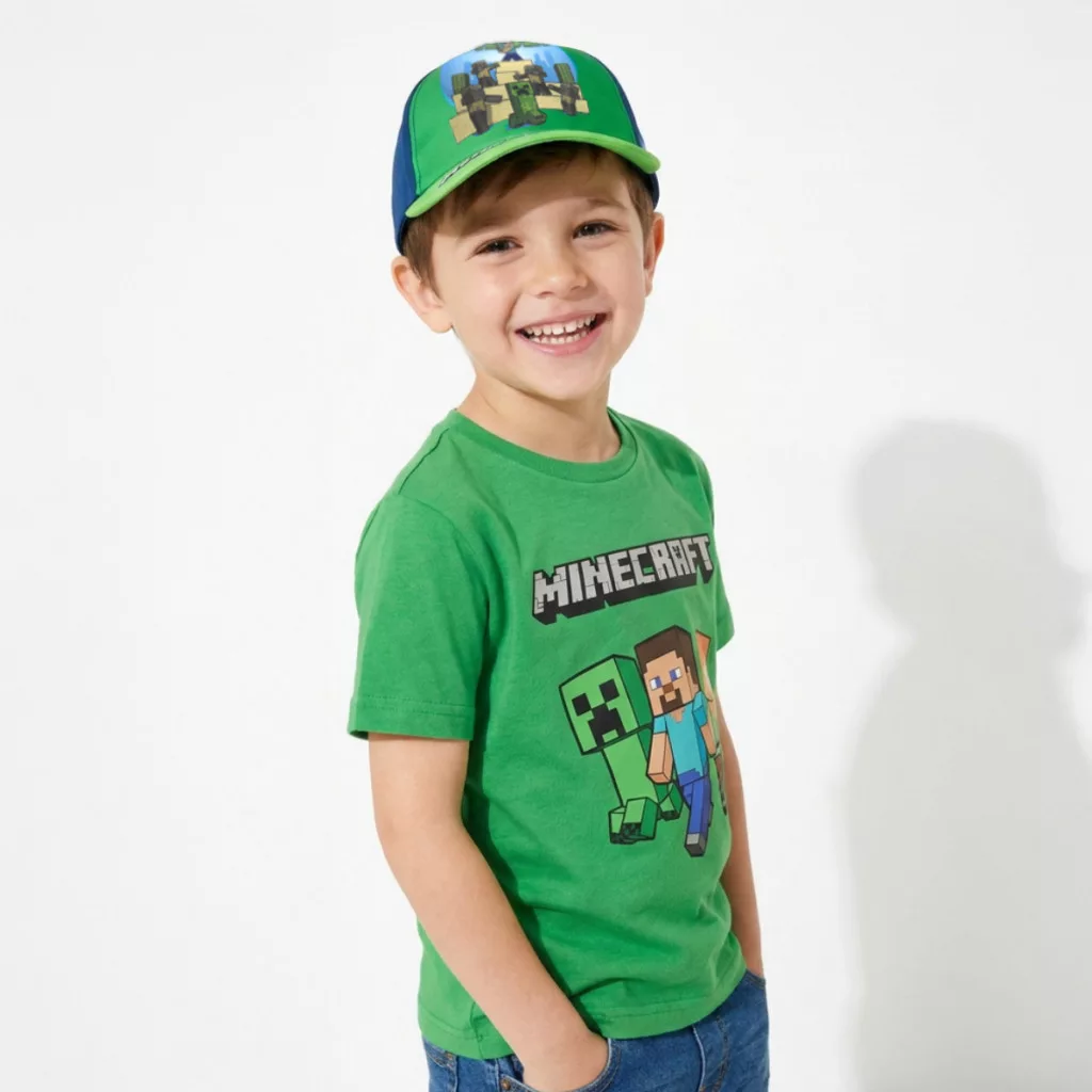 Minecraft Desert Battle keps barn 55 cm – Blå