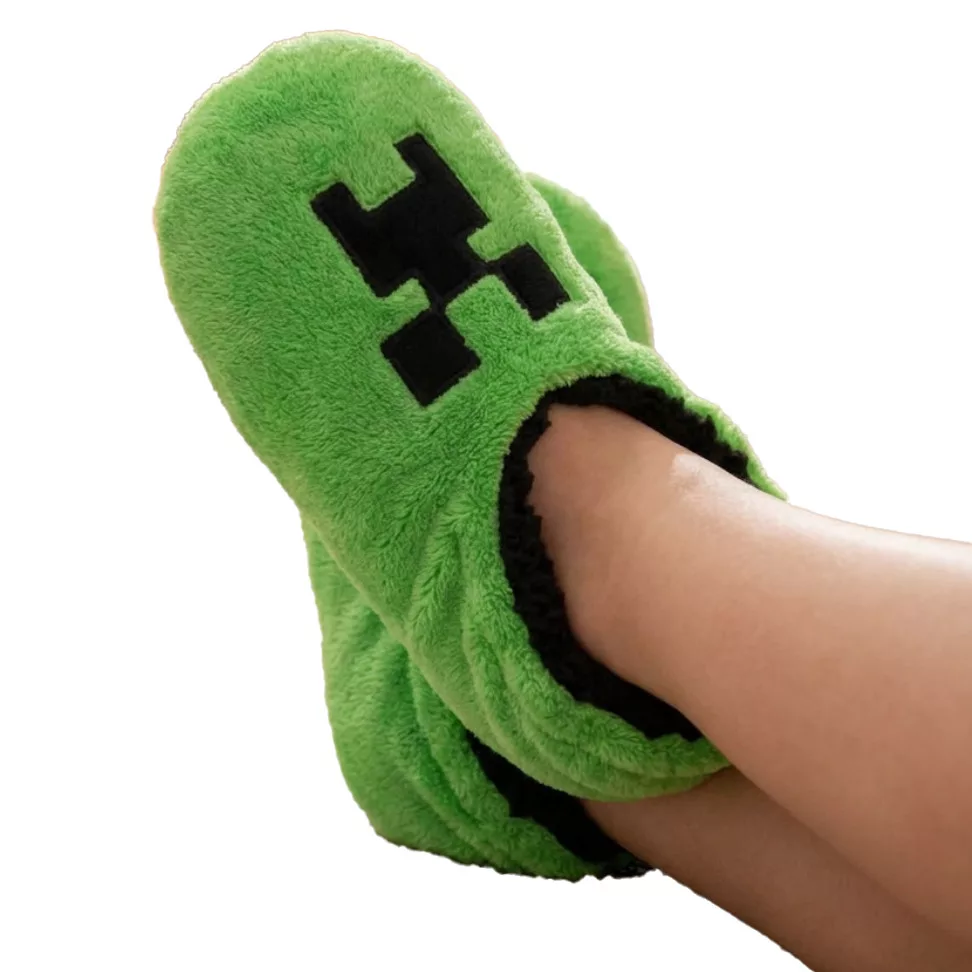 Minecraft Creeper vintertofflor barn 31–38 – Gröna