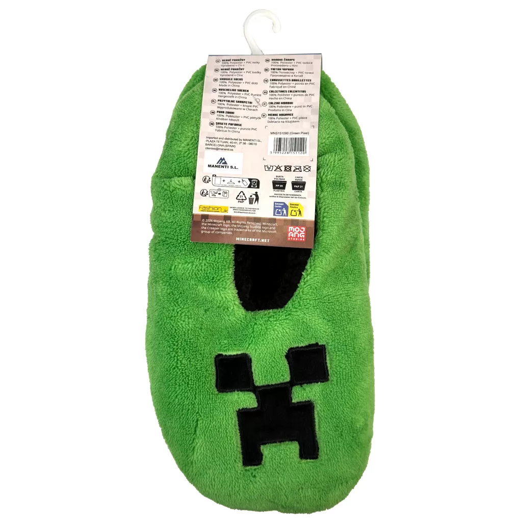 Minecraft Creeper vintertofflor barn 31–38 – Gröna
