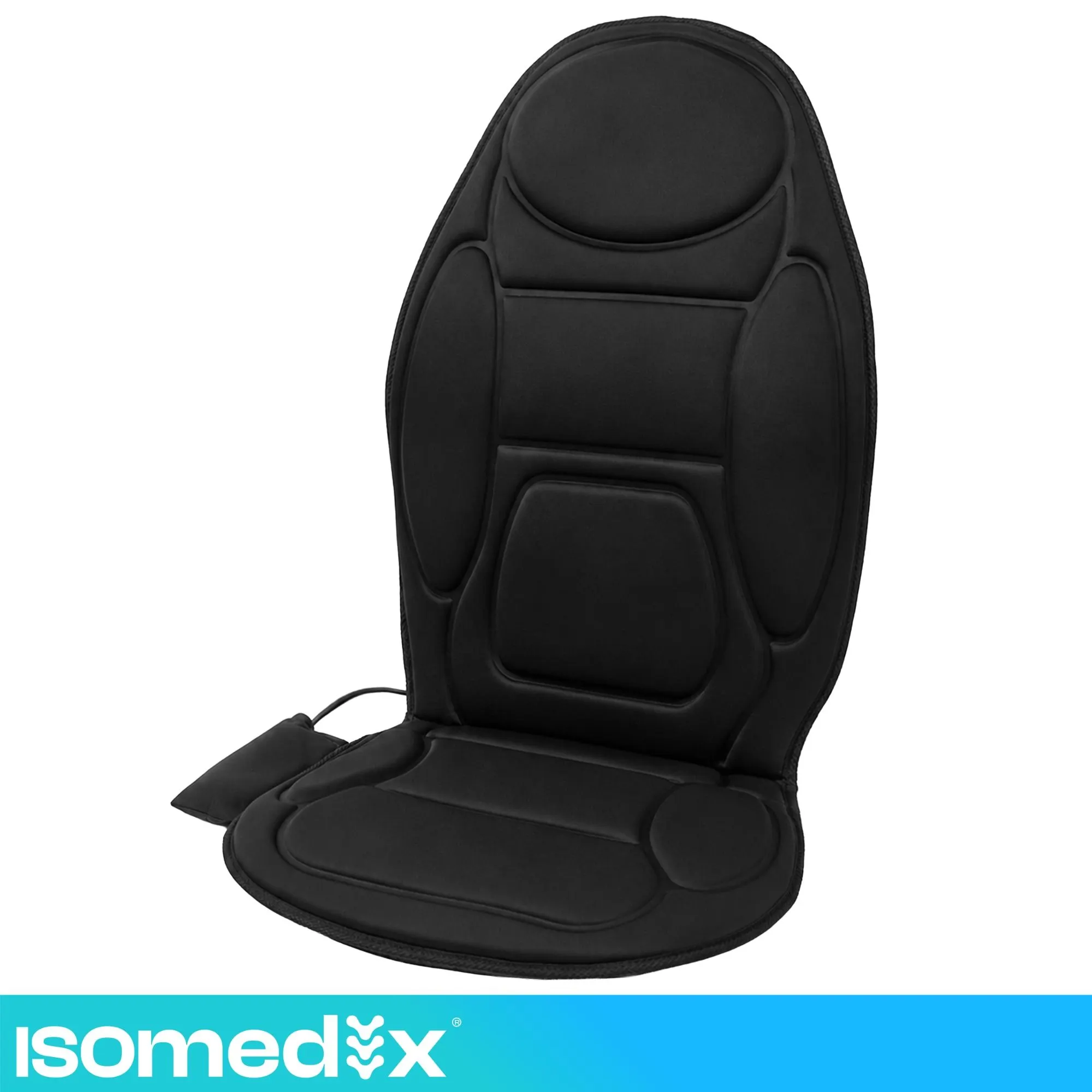 Vibrerande massagematta med värme – 5 program och 6 motorer