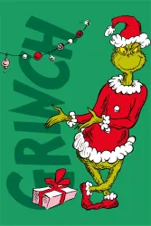 The Grinch Presents Merry mikrofleecepläd 100 × 150 cm