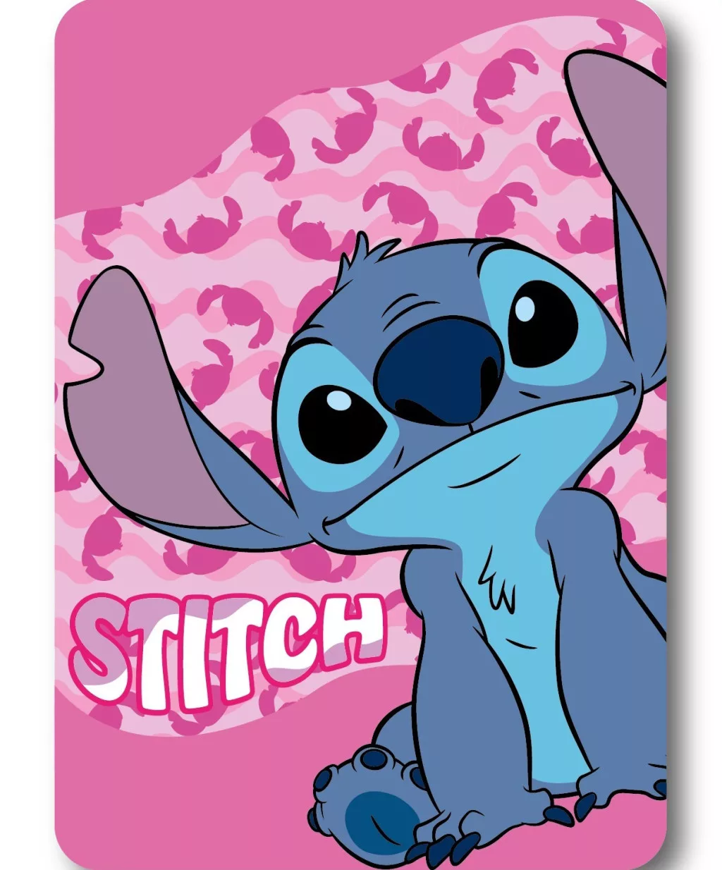 Disney Lilo & Stitch Pink Wave fleecepläd 100 × 140 cm