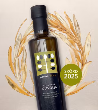 Manaki Gold extra virgin olivolja. 500 ml från senaste skörden!