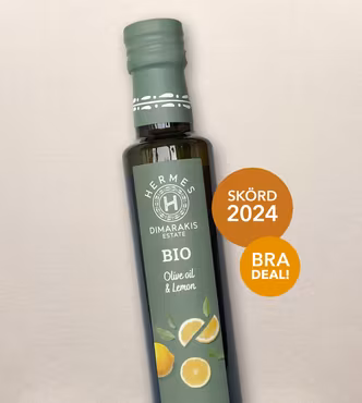 Hermes extra virgin olivolja med citron. Skörd 2024.