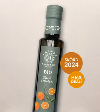 Hermes extra virgin olivolja med mandarin. Skörd 2024.