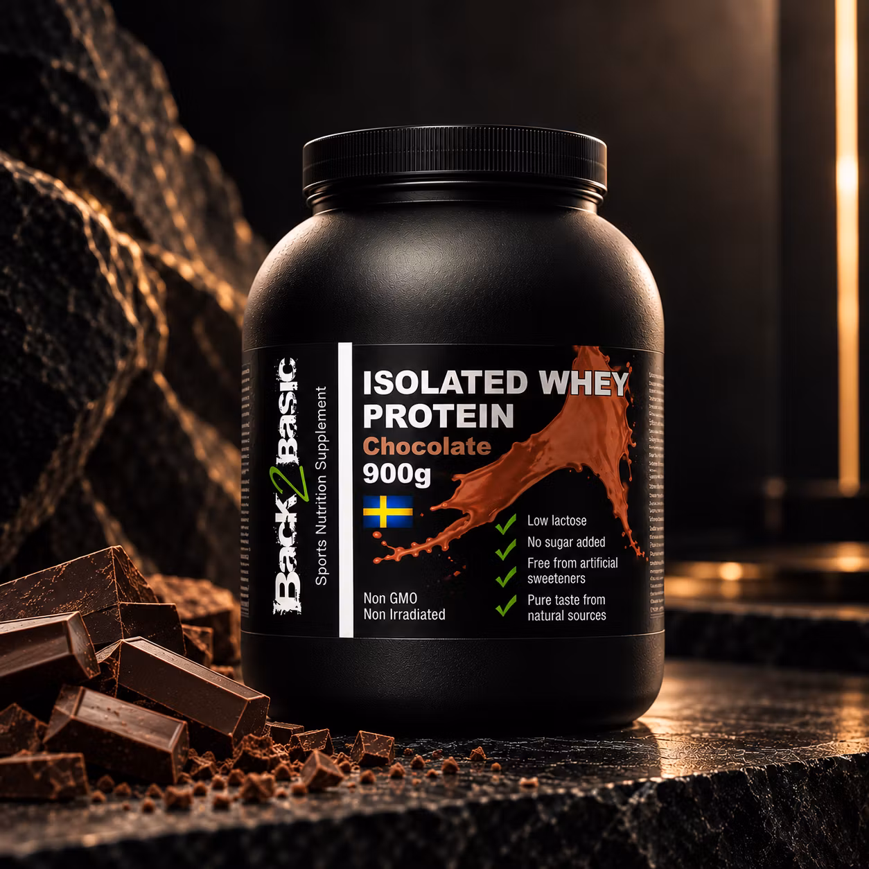 Isolated Whey Proteinpulver 900g