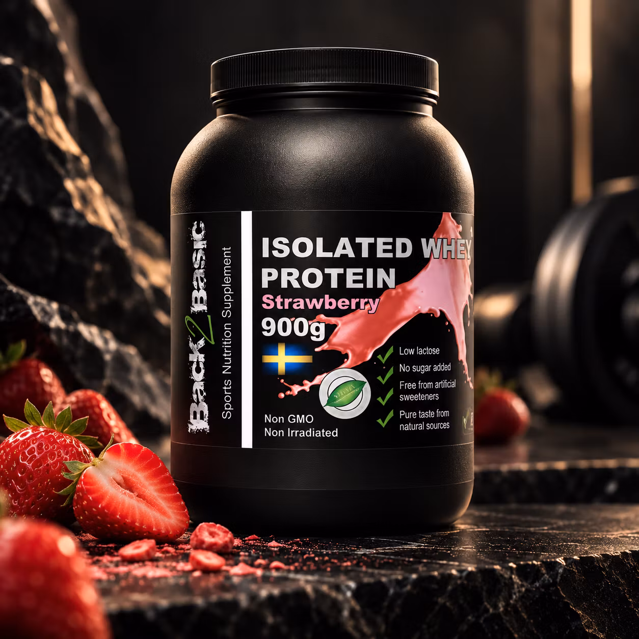 Isolated Whey Proteinpulver 900g