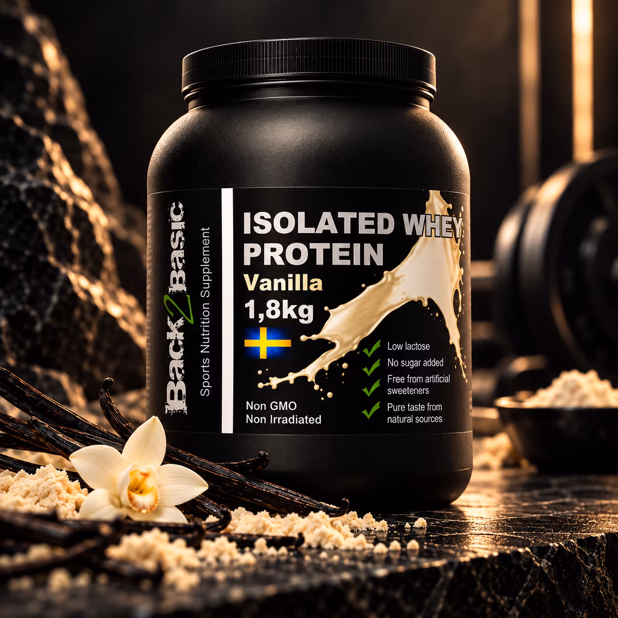 Isolated Whey Proteinpulver 1,8kg