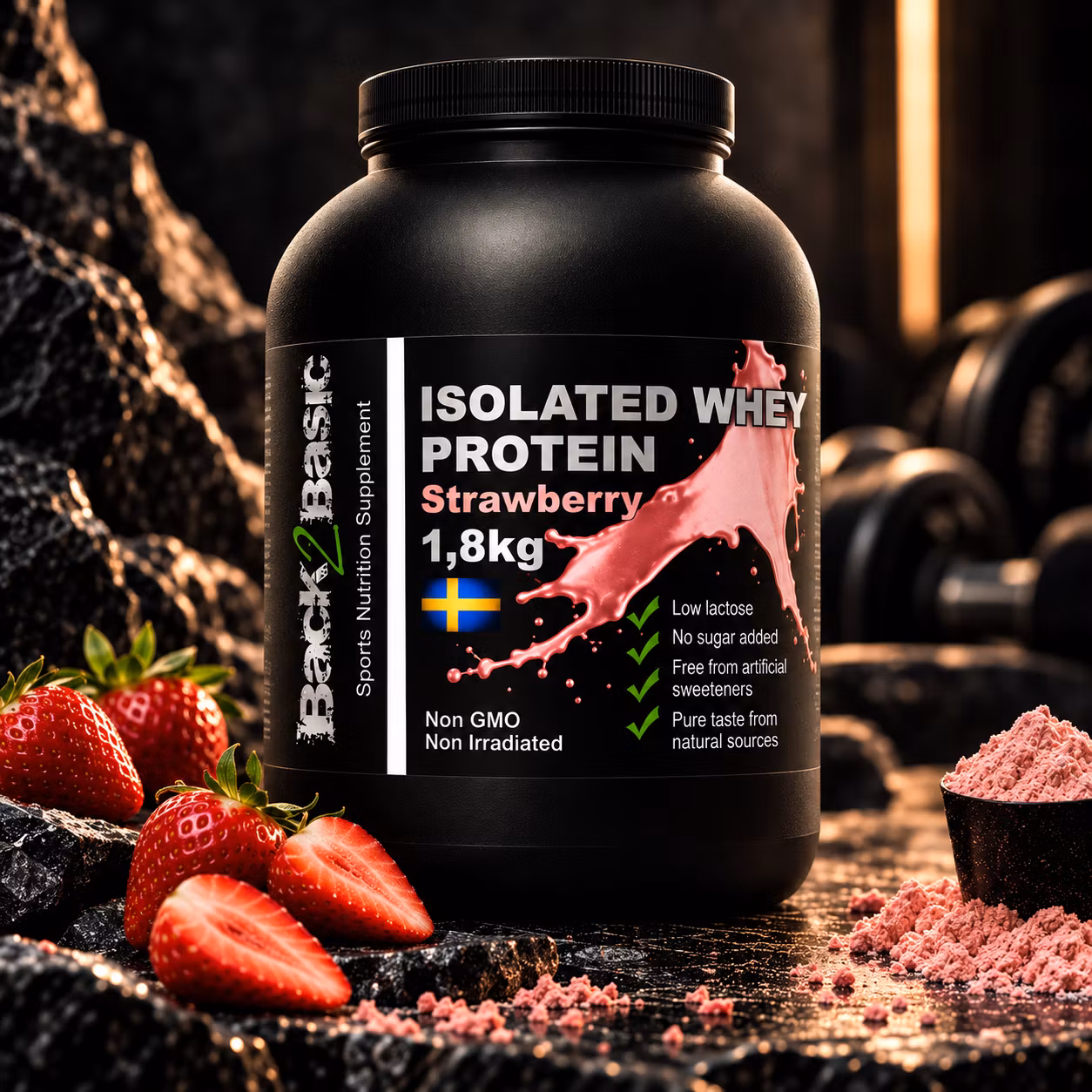 Isolated Whey Proteinpulver 1,8kg