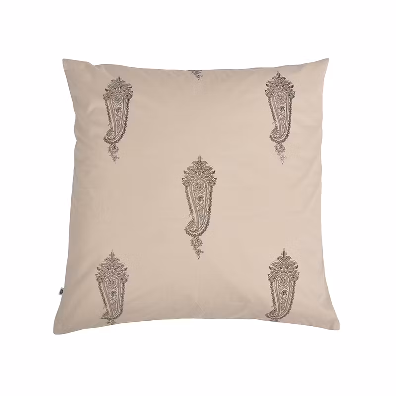 Kuddfodral Nevaeh svart offwhite mönstrad 100% bomull