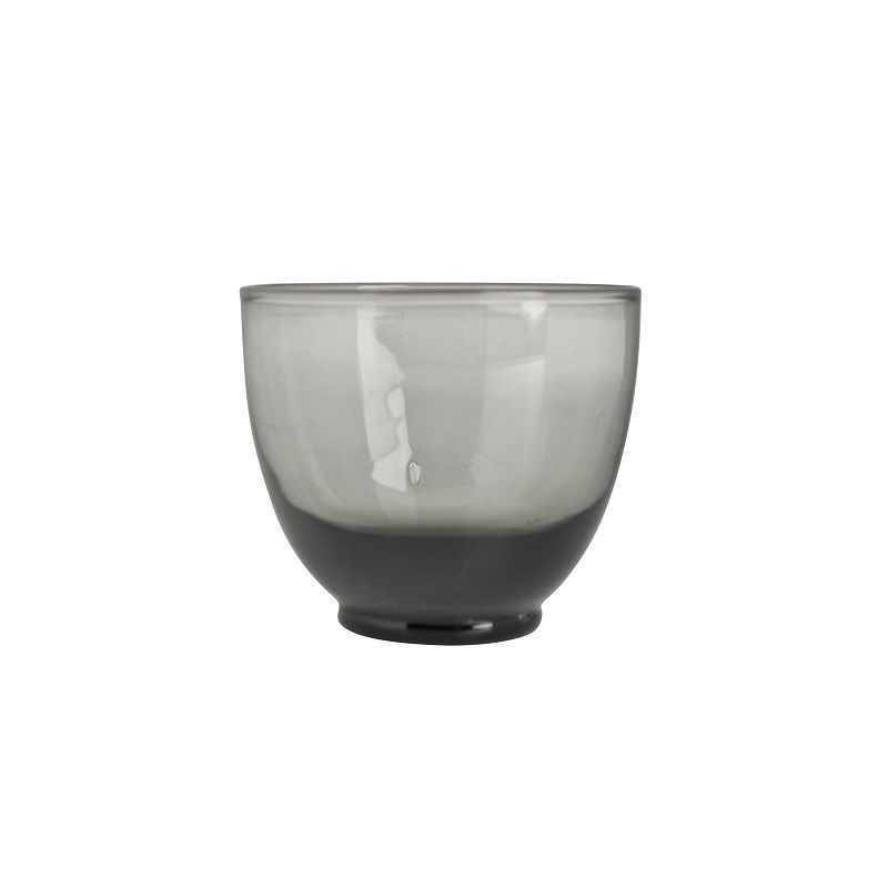 Ljuslykta Aran i gråtonat glas