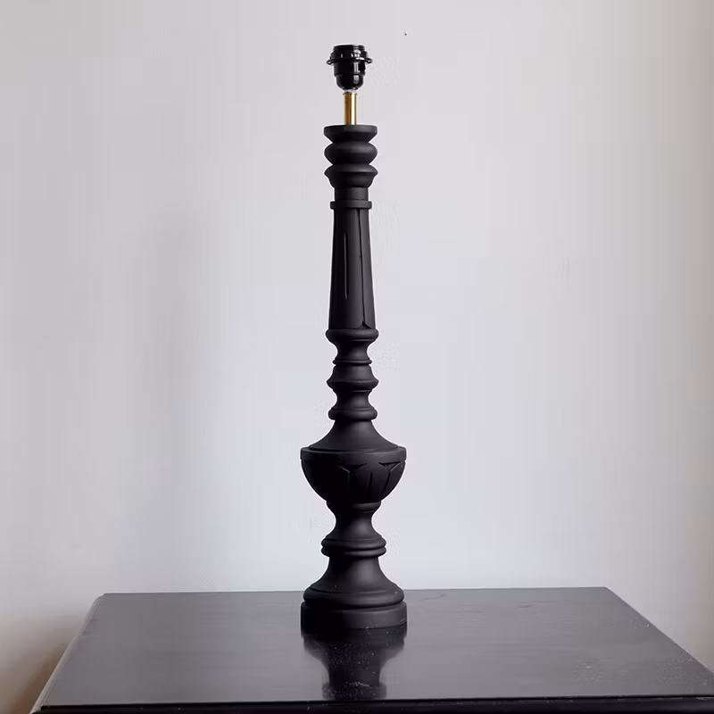 Lampfot Senna hög svart