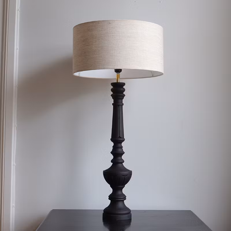 Lampfot Senna hög svart