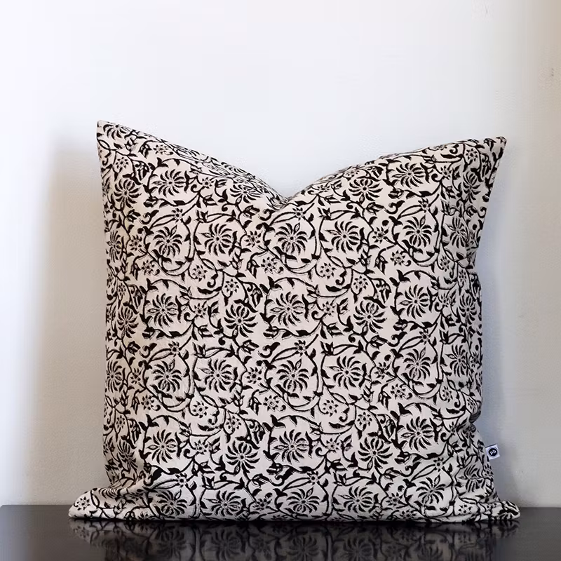 Kuddfodral Sophia i 100% bomull, handtryckt