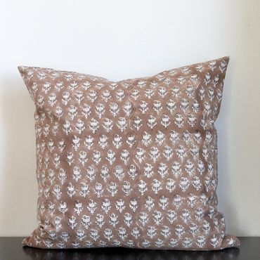Kuddfodral Bruno i 100% bomull, handtryckt