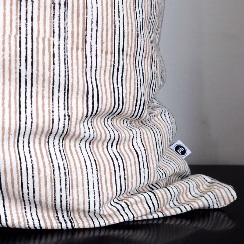 Kuddfodral Hannes 100% bomull, handtryckt
