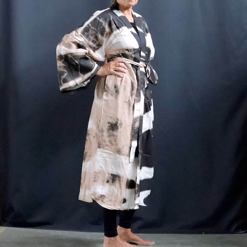 Kimono,  mönstrad