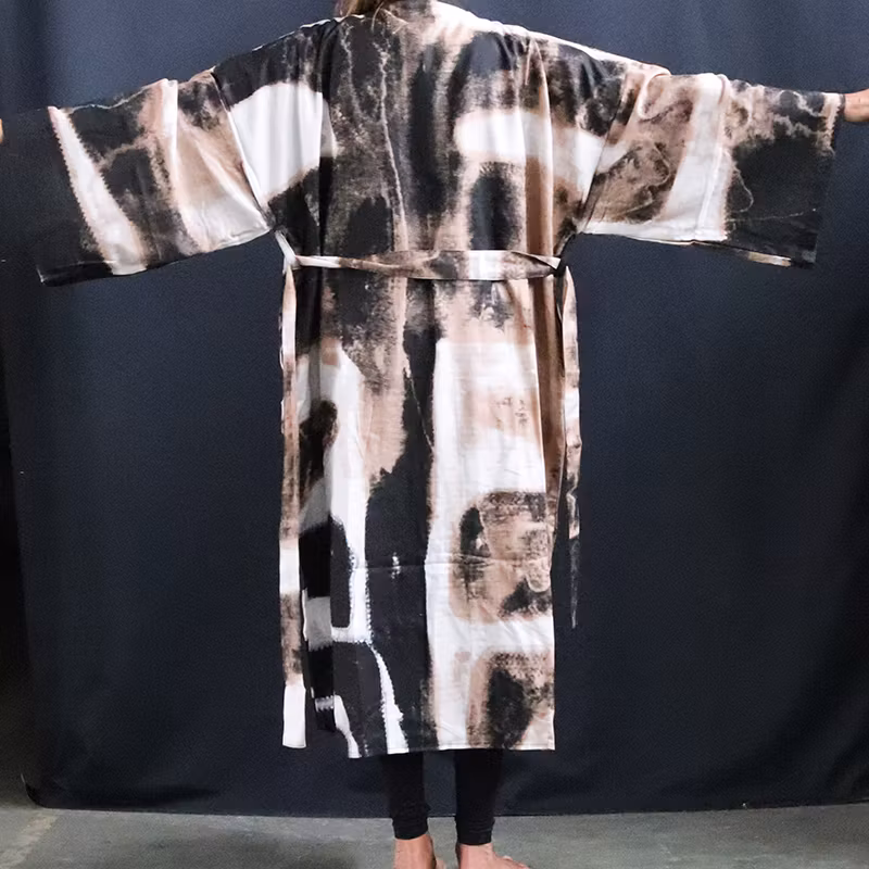 Kimono,  mönstrad