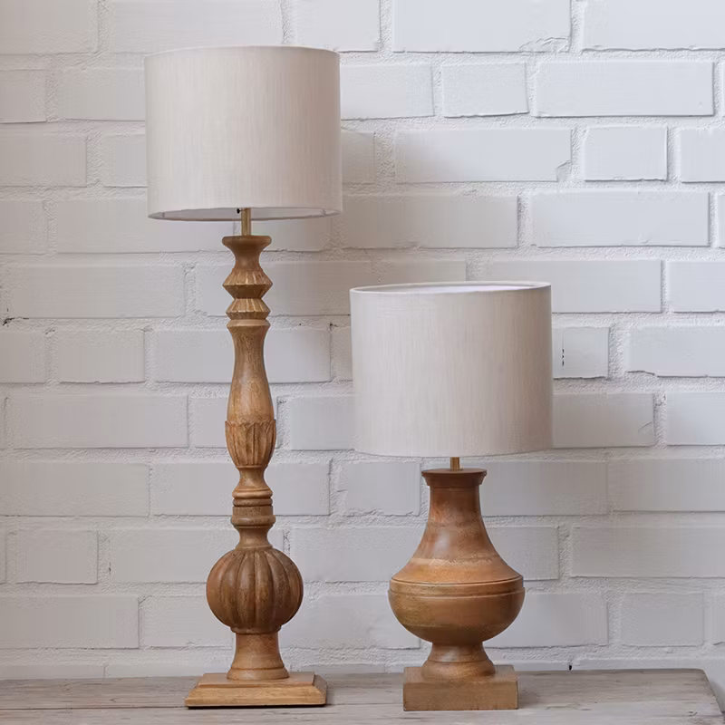 Lampskärm i linneblandning, S