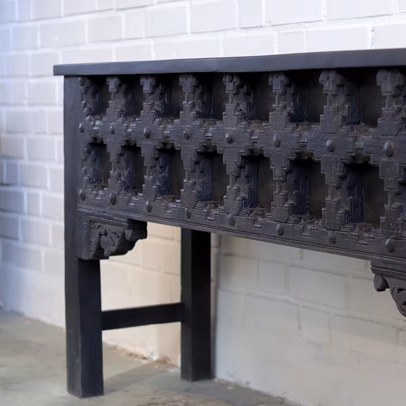 Vintage sideboard Viviann, svart