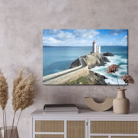 Canvastavla - A lighthouse in France