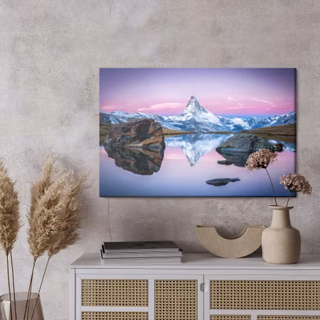 Canvastavla - Lake in the mountains