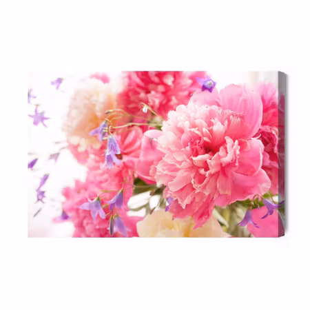 Canvastavla - Pink peonies