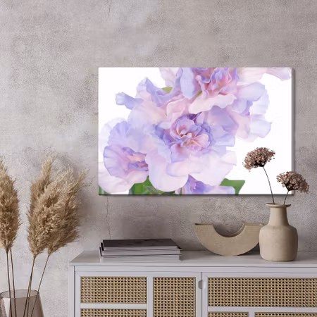 Canvastavla - Peonies in shades of purple