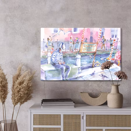 Canvastavla - Painted venice