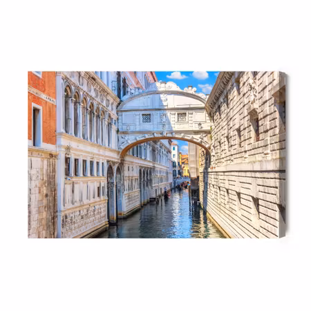 Canvastavla - Bridge in venice