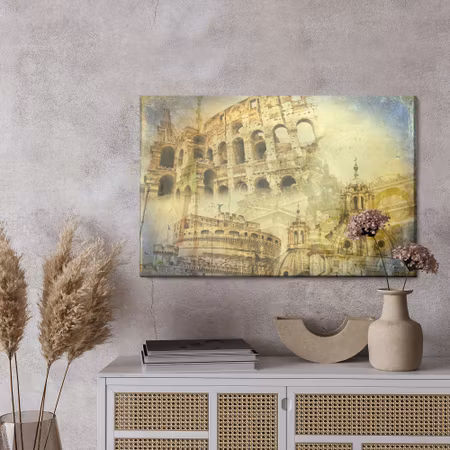Canvastavla - Rome in vintage style