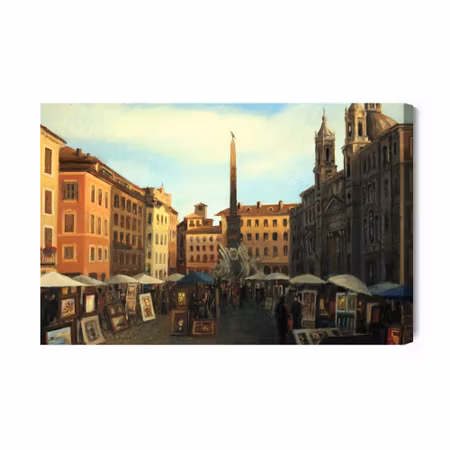 Canvastavla - Rome in dark colors