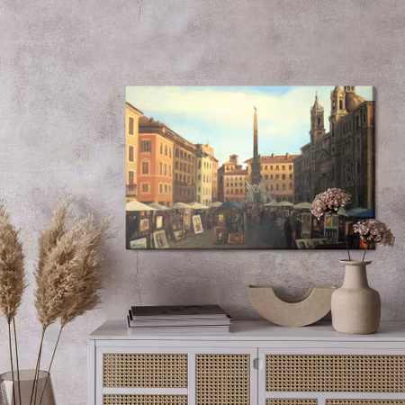 Canvastavla - Rome in dark colors