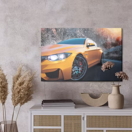 Canvastavla - Sports car in the mountains