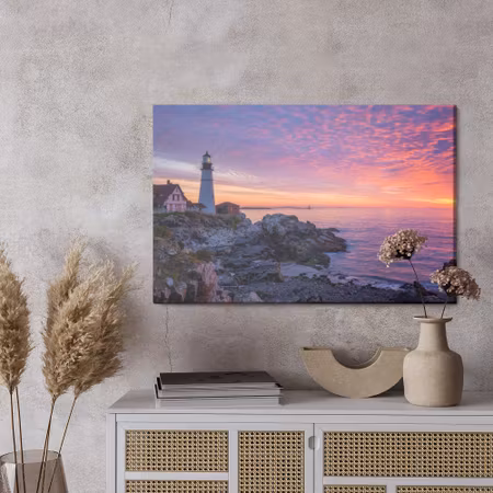 Canvastavla - Sunset over the ocean