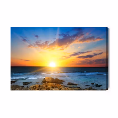 Canvastavla - Sunrise on the seashore