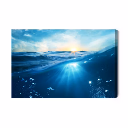 Canvastavla - The underwater world of the sea