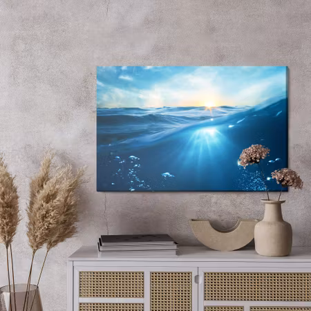 Canvastavla - The underwater world of the sea